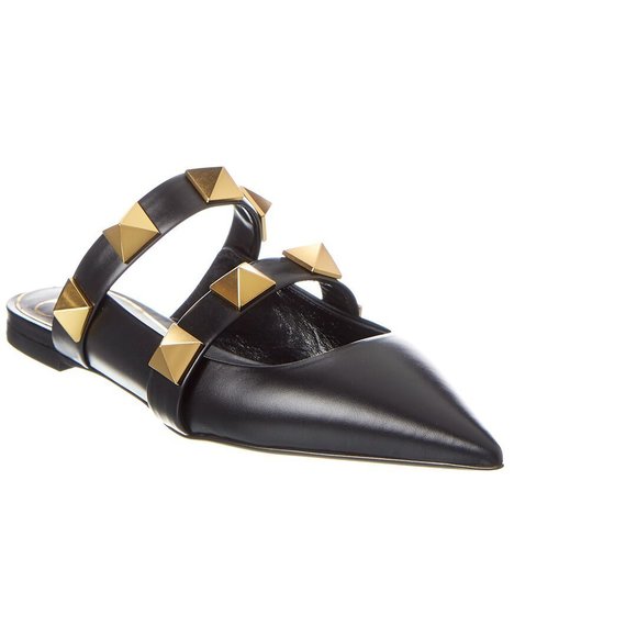 Valentino Shoes - Valentino Roman Stud Leather Flat